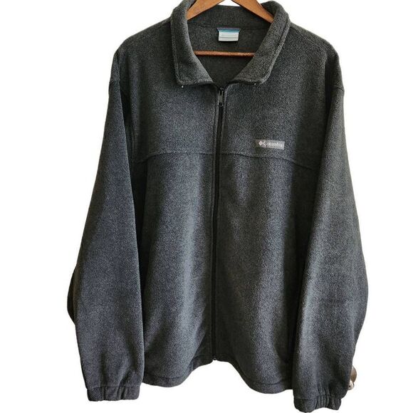 Columbia men's gray full zip fleece jacket size XXL - Picture 1 of 5